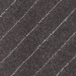 CRAVATTA CLASSICA DONNA IN LANA SFODERATA GRIGIO SCURO Rigata