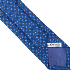 CRAVATTA CLASSICA IN LANA BLUETTE Microfantasia fiore