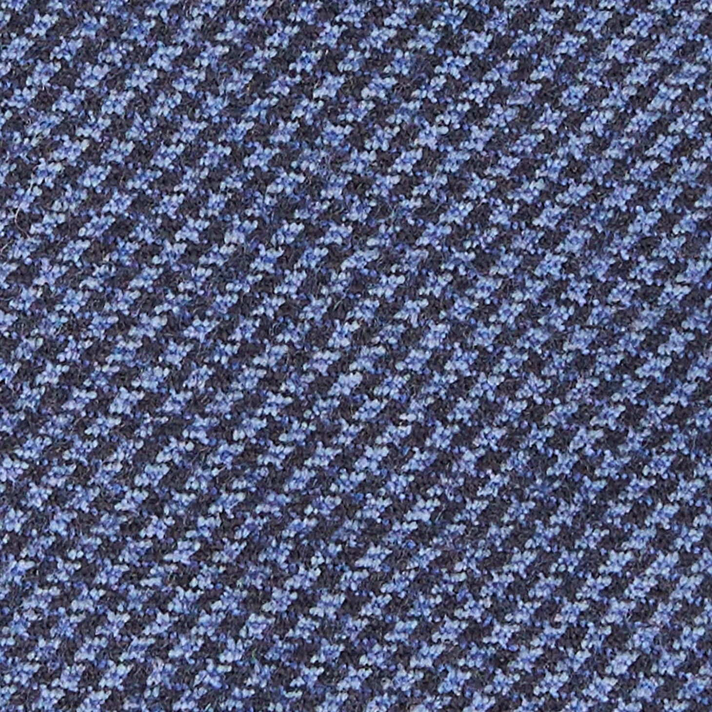 CRAVATTA CLASSICA IN LANA SFODERATA BLU Pied de poule