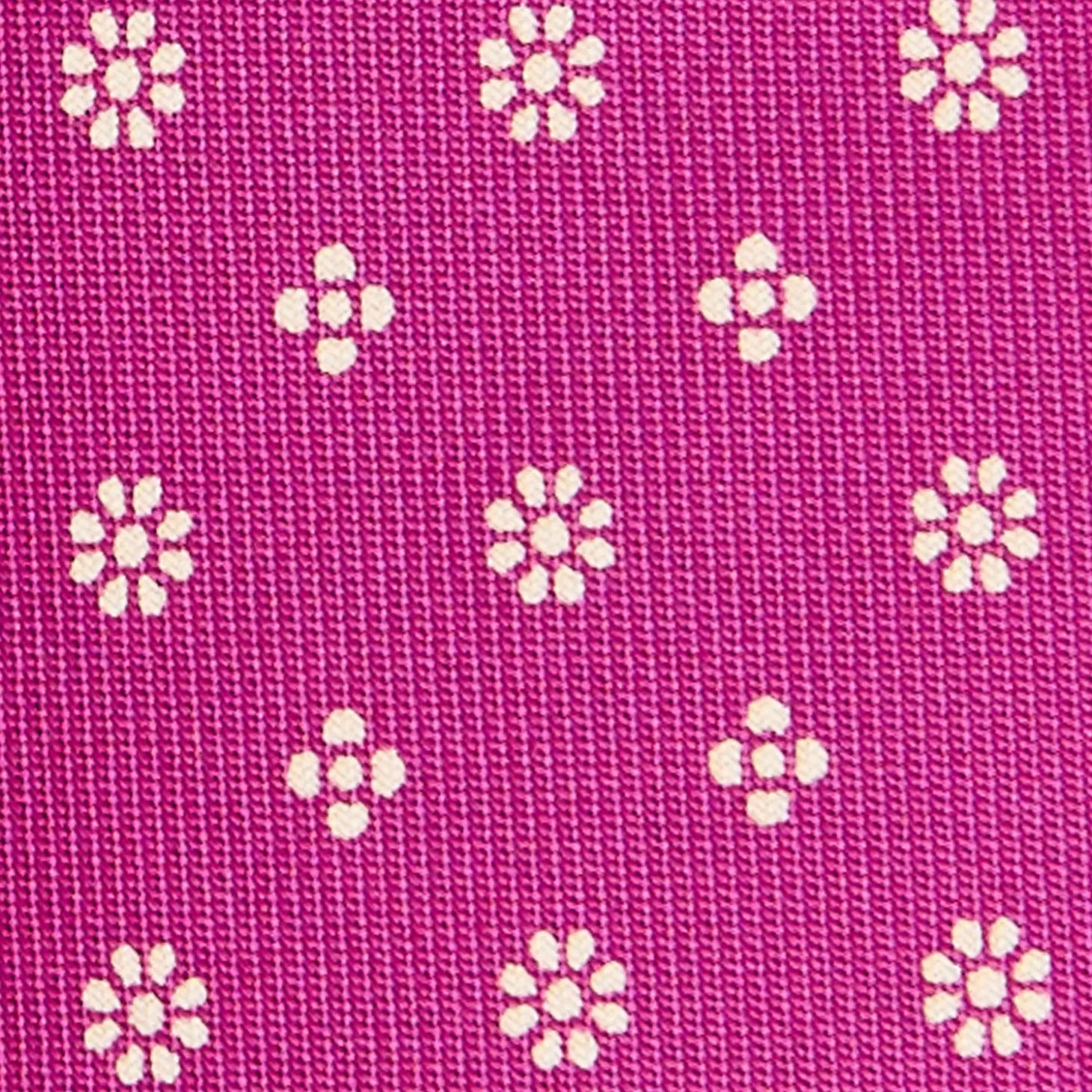 CRAVATTA DONNA CLASSICA IN SETA STAMPATA FUCSIA Microfantasia fiore
