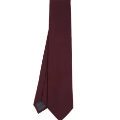 CRAVATTA DONNA IN LANA BORDEAUX Tinta unita