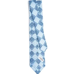 CRAVATTA IN SETA AZZURRA Collezione archivio anno 1982