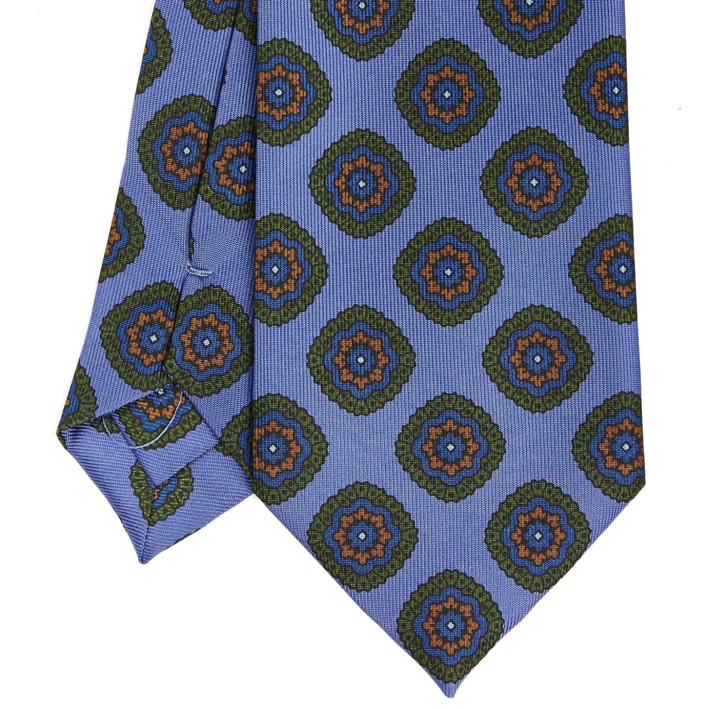 CRAVATTA IN SETA AZZURRO POLVERECollezione heritage