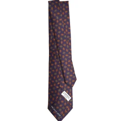 CRAVATTA IN SETA BLU SCURO Collezione archivio anno 1959