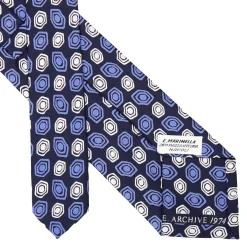 CRAVATTA IN SETA BLU SCURO Collezione archivio anno 1974