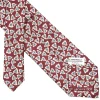 CRAVATTA IN SETA BORDEAUX Collezione archivio anno 1952