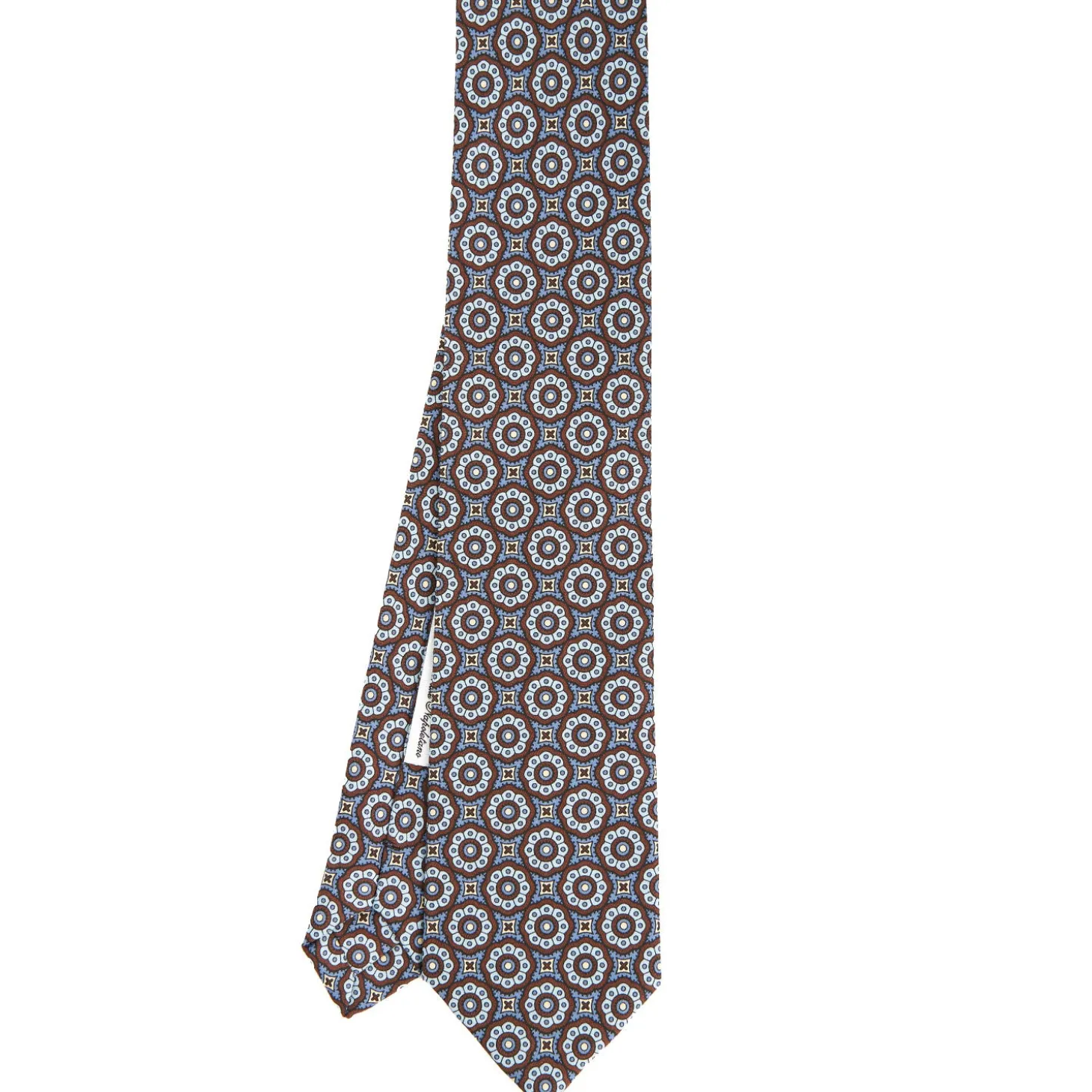 CRAVATTA IN SETA MARRONE SCURO Collezione archivio anno 1985