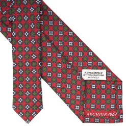 CRAVATTA IN SETA ROSSA Collezione archivio anno 1964