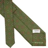 CRAVATTA IN SETA VERDE OLIVA Collezione archivio anno 1951