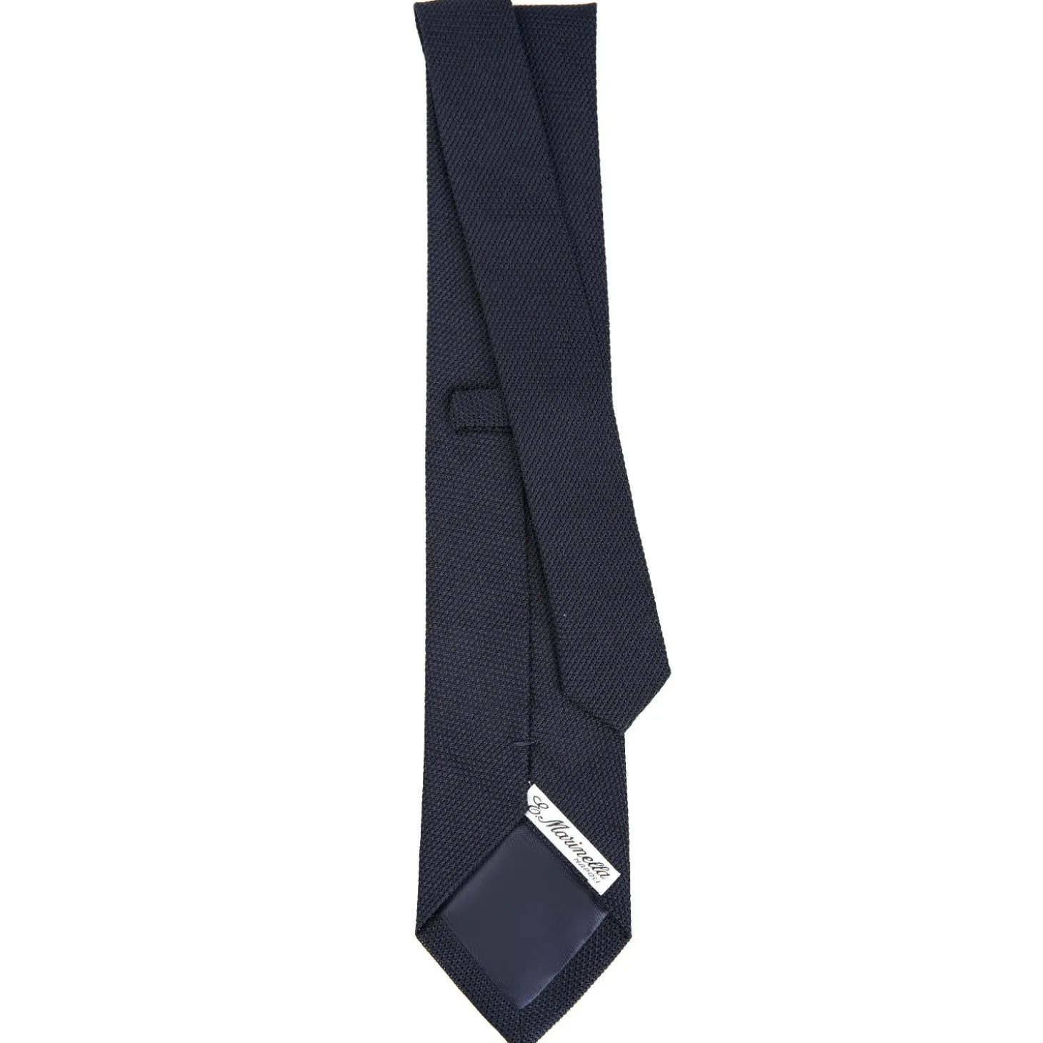 CRAVATTA SARTORIALE BLU SCURO In garza di seta
