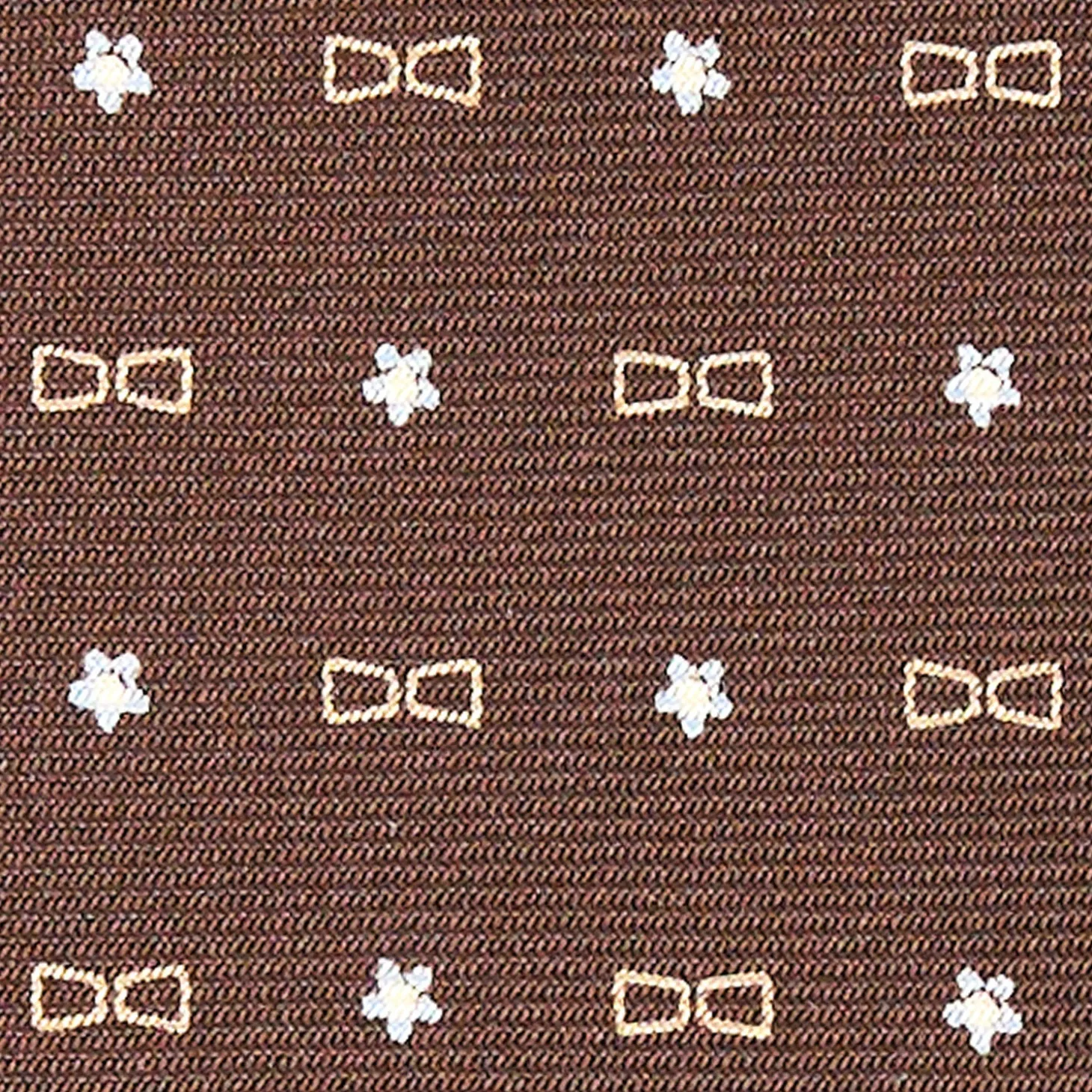 CRAVATTA SARTORIALE CLASSICA IN SETA MARRONE SCURO E.marinella x borsalino