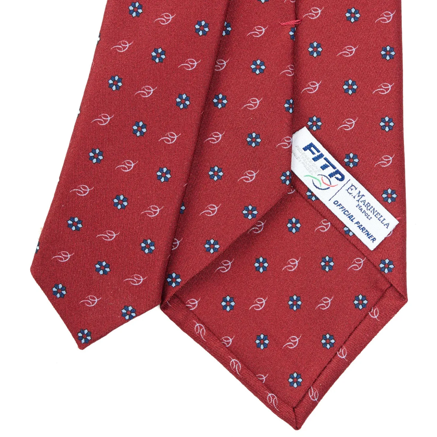 CRAVATTA SARTORIALE CLASSICA IN SETA BORDEAUX E.marinella x fitp