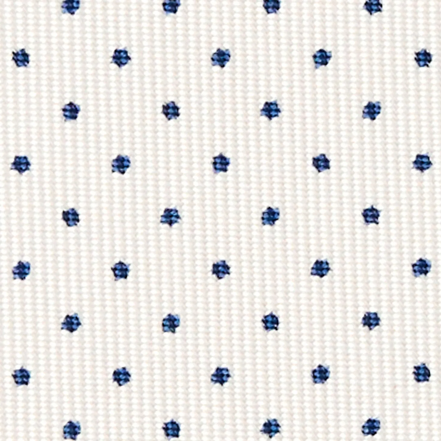 CRAVATTA SARTORIALE CLASSICA IN SETA BIANCA Pois