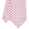 CRAVATTA SARTORIALE CLASSICA IN SETA ROSA Microfantasia fiore
