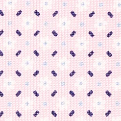 CRAVATTA SARTORIALE CLASSICA IN SETA ROSA Microfantasia fiore