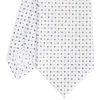 CRAVATTA SARTORIALE CLASSICA IN SETA BIANCO Microfantasia fiore