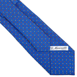 CRAVATTA SARTORIALE CLASSICA IN SETA BLUETTE Microfantasia fiore