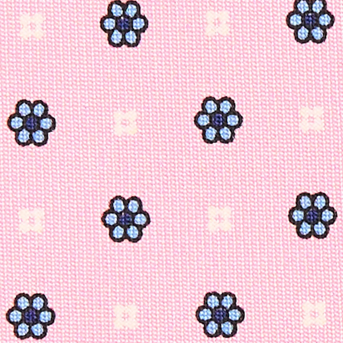 CRAVATTA SARTORIALE CLASSICA IN SETA ROSA Microfantasia fiore