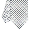 CRAVATTA SARTORIALE CLASSICA IN SETA BIANCA Microfantasia fiore