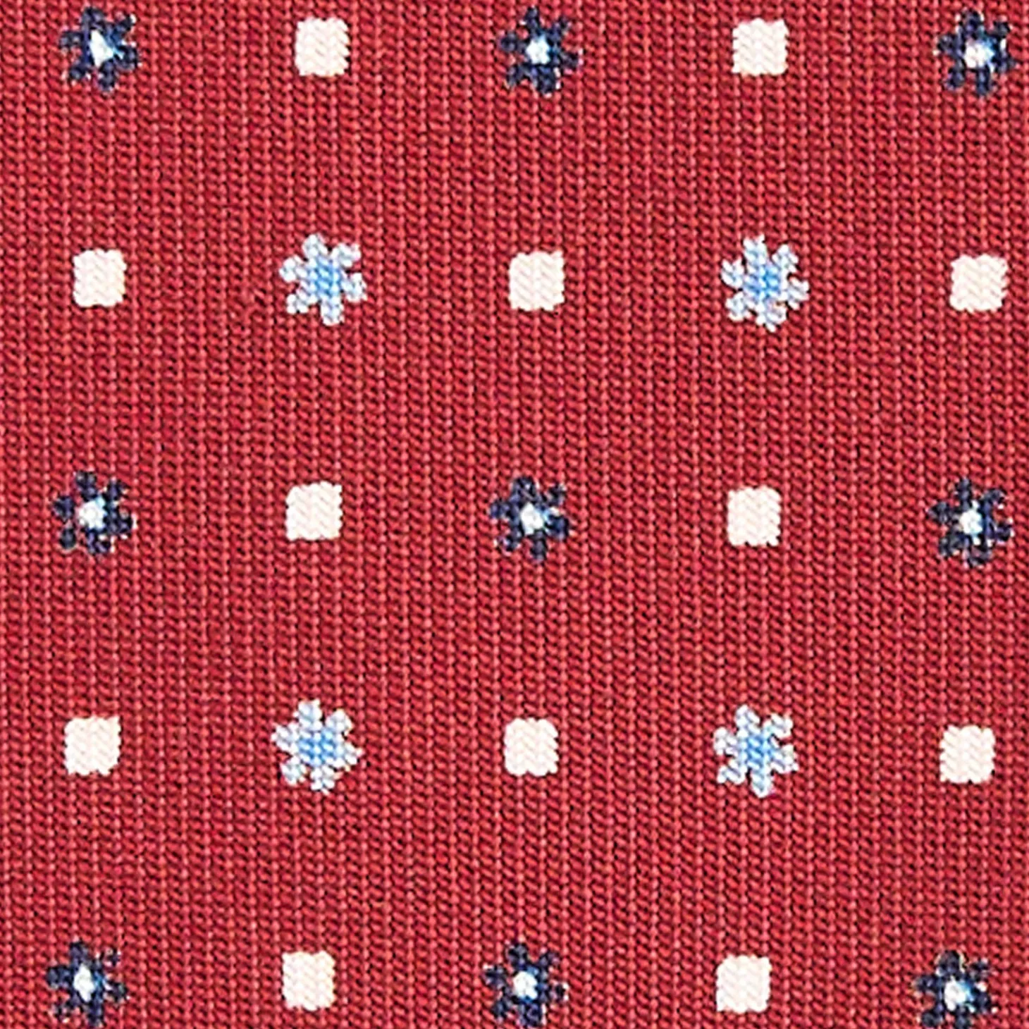 CRAVATTA SARTORIALE CLASSICA IN SETA BORDEAUX Microfantasia fiore