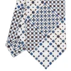 CRAVATTA SARTORIALE CLASSICA IN SETA BIANCA Patchwork