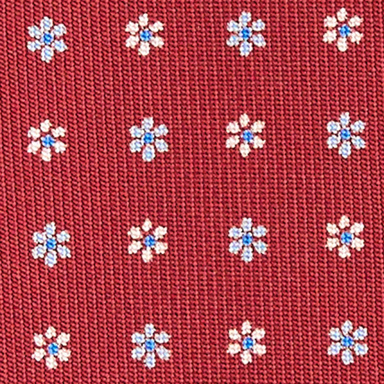 CRAVATTA SARTORIALE CLASSICA IN SETA BORDEAUX Microfantasia fiore