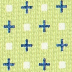CRAVATTA SARTORIALE CLASSICA IN SETA VERDE CHIARO Microfantasia fiore