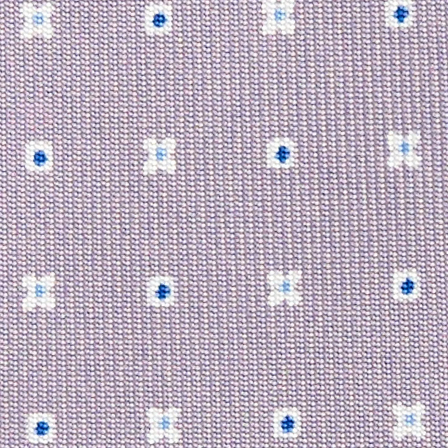 CRAVATTA SARTORIALE CLASSICA IN SETA GRIGIO CHIARO Microfantasia fiore