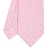 CRAVATTA SARTORIALE CLASSICA IN SETA ROSA Microfantasia fiore