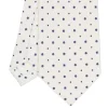 CRAVATTA SARTORIALE CLASSICA IN SETA BIANCA Microfantasia fiore