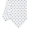 CRAVATTA SARTORIALE CLASSICA IN SETA BIANCA Microfantasia fiore