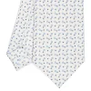 CRAVATTA SARTORIALE CLASSICA IN SETA BIANCA Microfantasia fiore