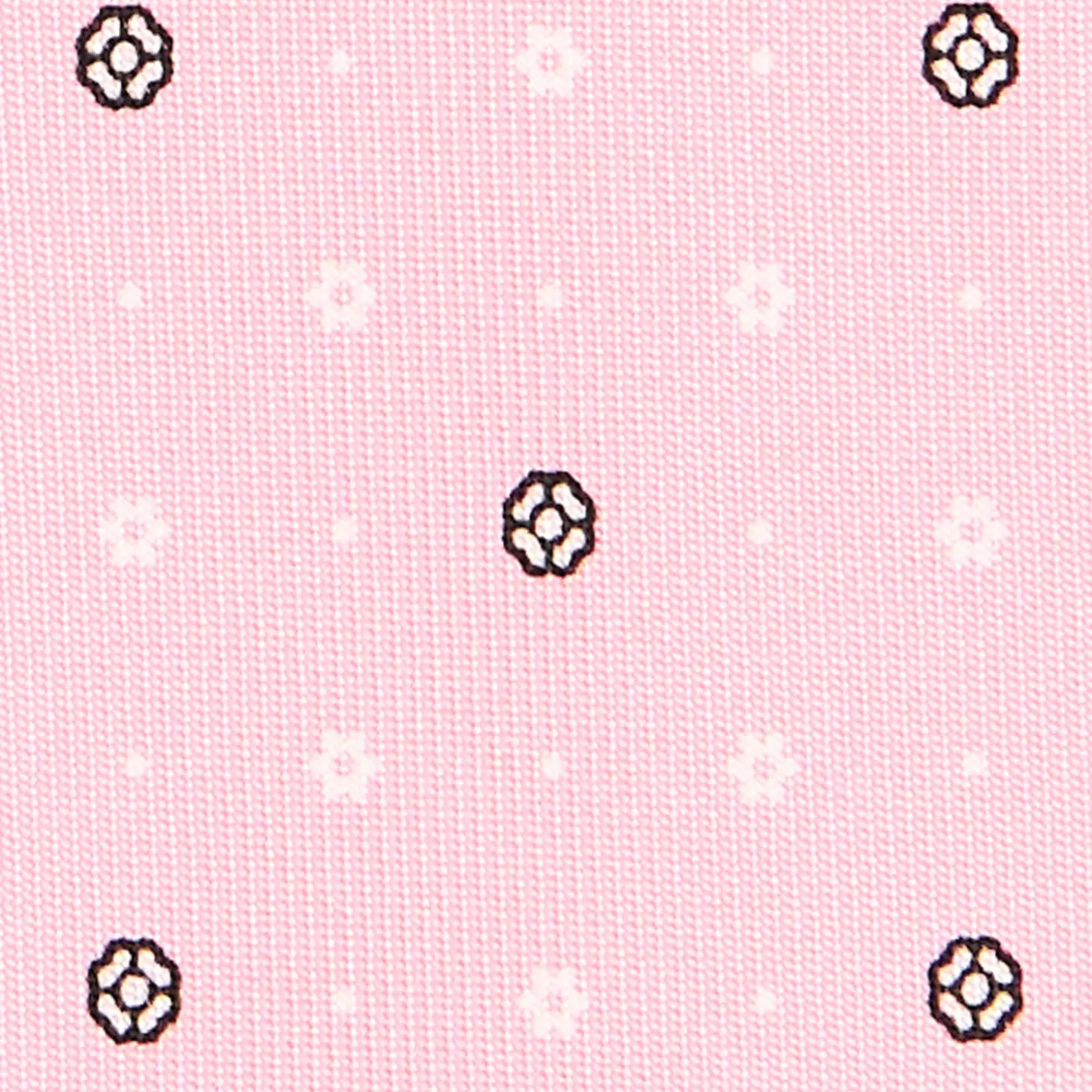 CRAVATTA SARTORIALE CLASSICA IN SETA ROSA Microfantasia fiore