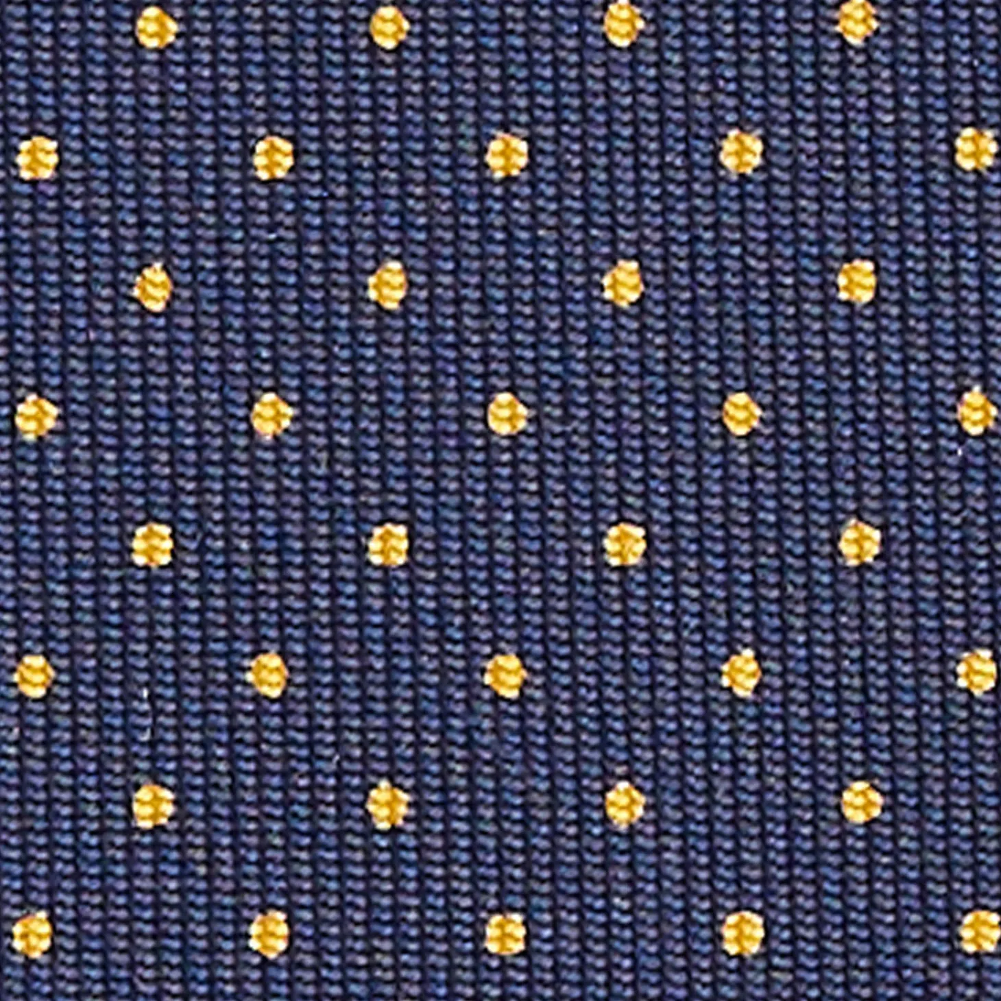 CRAVATTA SARTORIALE CLASSICA IN SETA BLU SCURO Pois