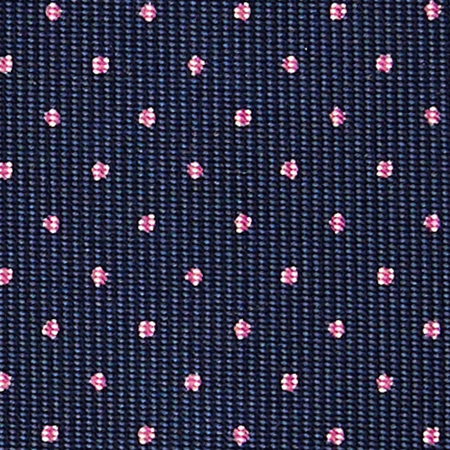 CRAVATTA SARTORIALE CLASSICA IN SETA BLU SCURO Pois
