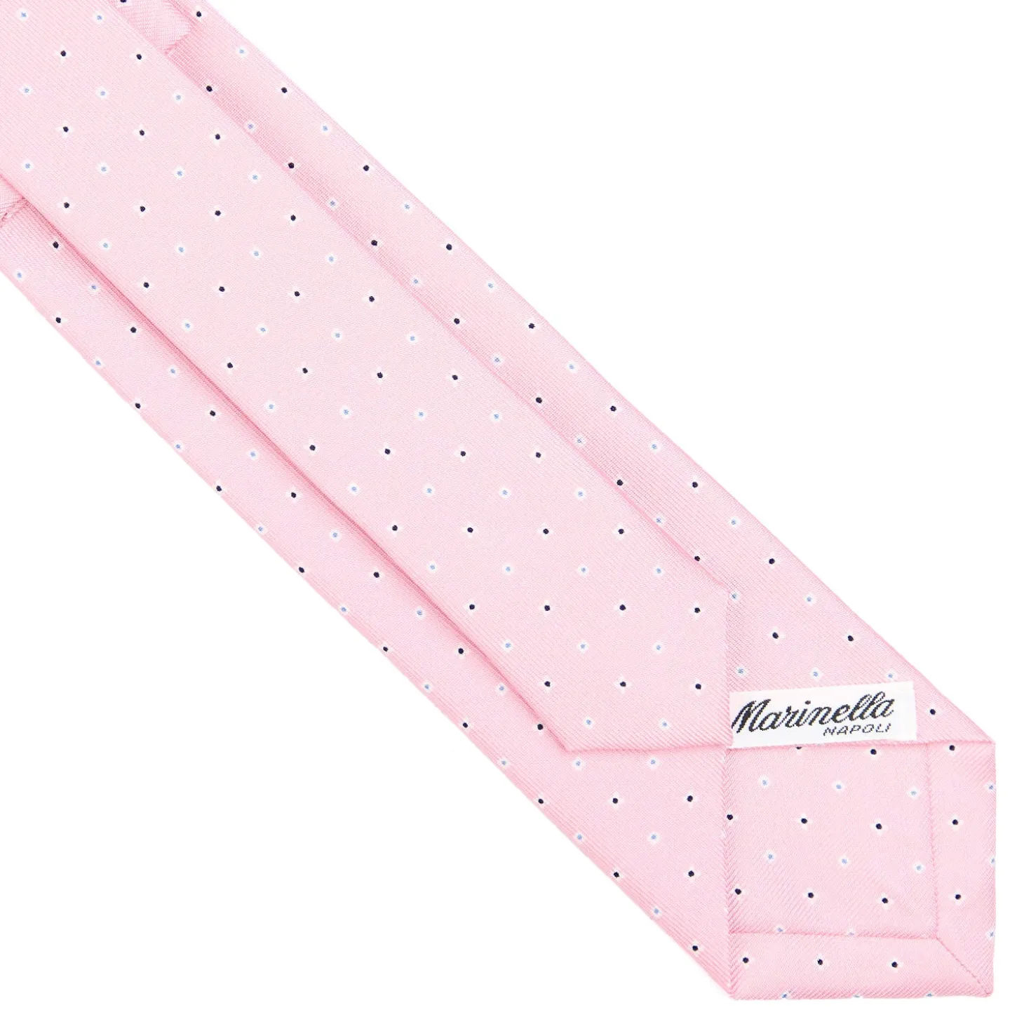 CRAVATTA SARTORIALE 7 CM IN SETA ROSA Microfantasia fiore