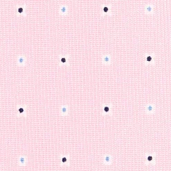 CRAVATTA SARTORIALE 7 CM IN SETA ROSA Microfantasia fiore