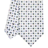 CRAVATTA SARTORIALE 7 CM IN SETA BIANCA Microfantasia fiore