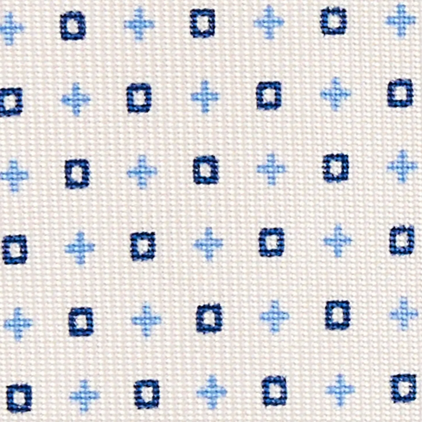 CRAVATTA SARTORIALE EXTRA LONG IN SETA BIANCA Microfantasia fiore