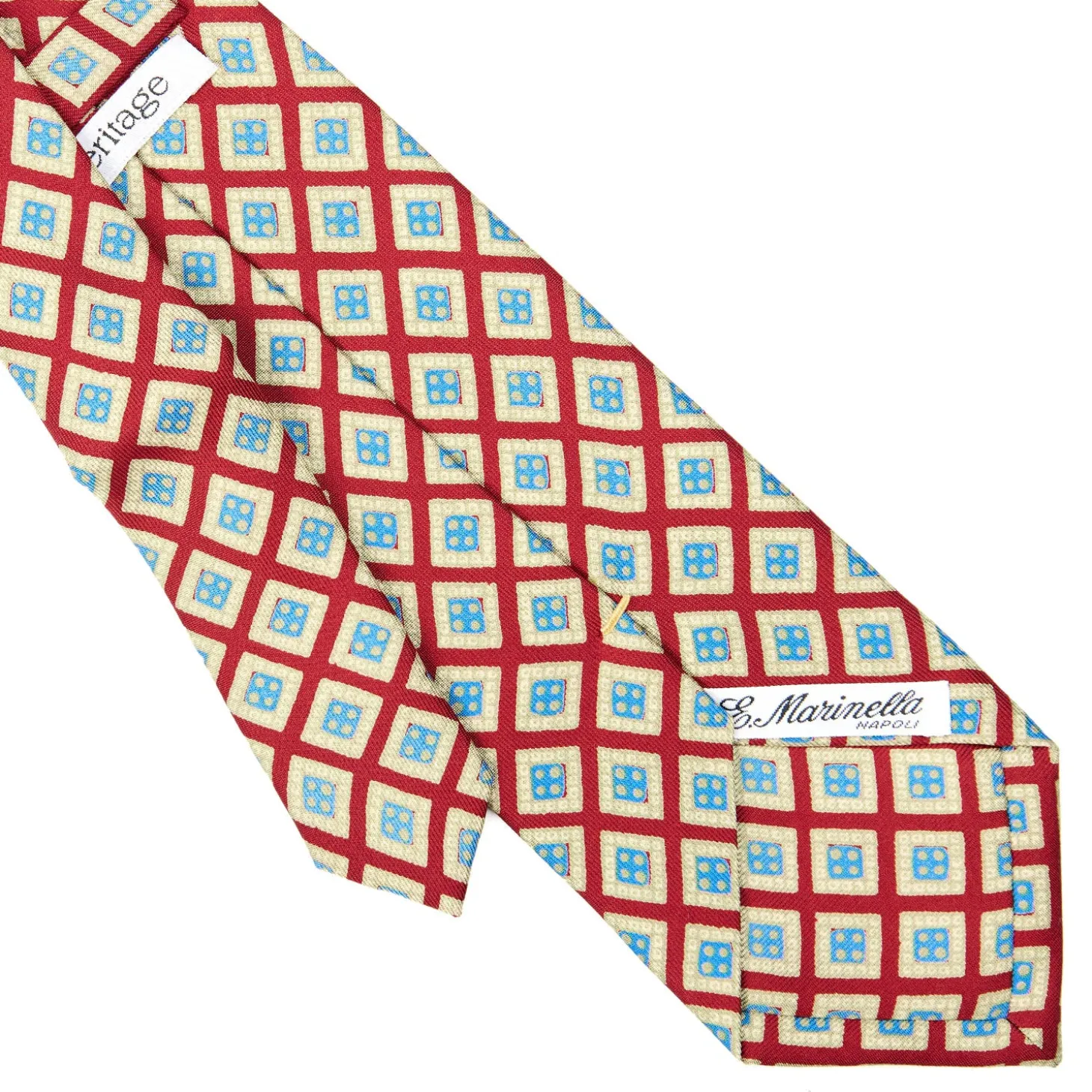 CRAVATTA SARTORIALE EXTRA LONG IN SETA ROSSA Collezione heritage