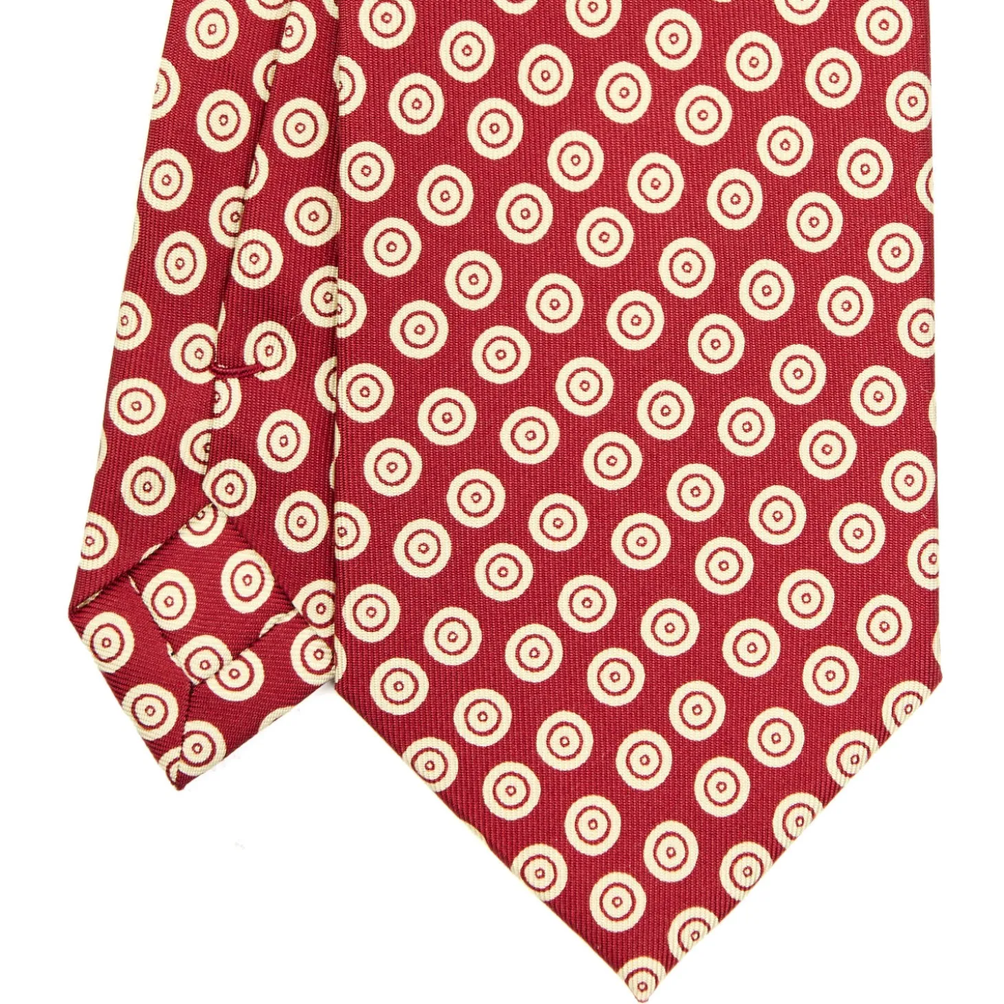 CRAVATTA SARTORIALE EXTRA LONG IN SETA BORDEAUX Collezione heritage