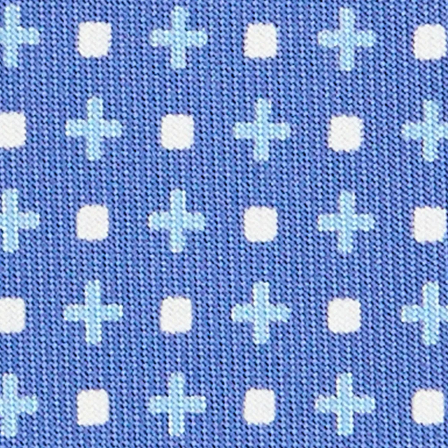CRAVATTA SARTORIALE EXTRA LONG IN SETA AZZURRO POLVERE Microfantasia fiore