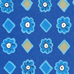 CRAVATTA SARTORIALE EXTRA LONG IN SETA BLU Collezione heritage