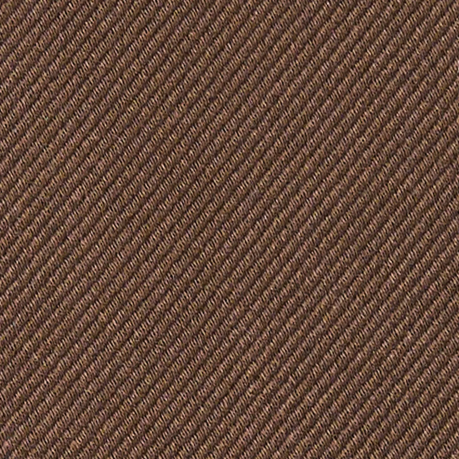 CRAVATTA SARTORIALE IN SETA JACQUARD MARRONE SCURO Tinta unita