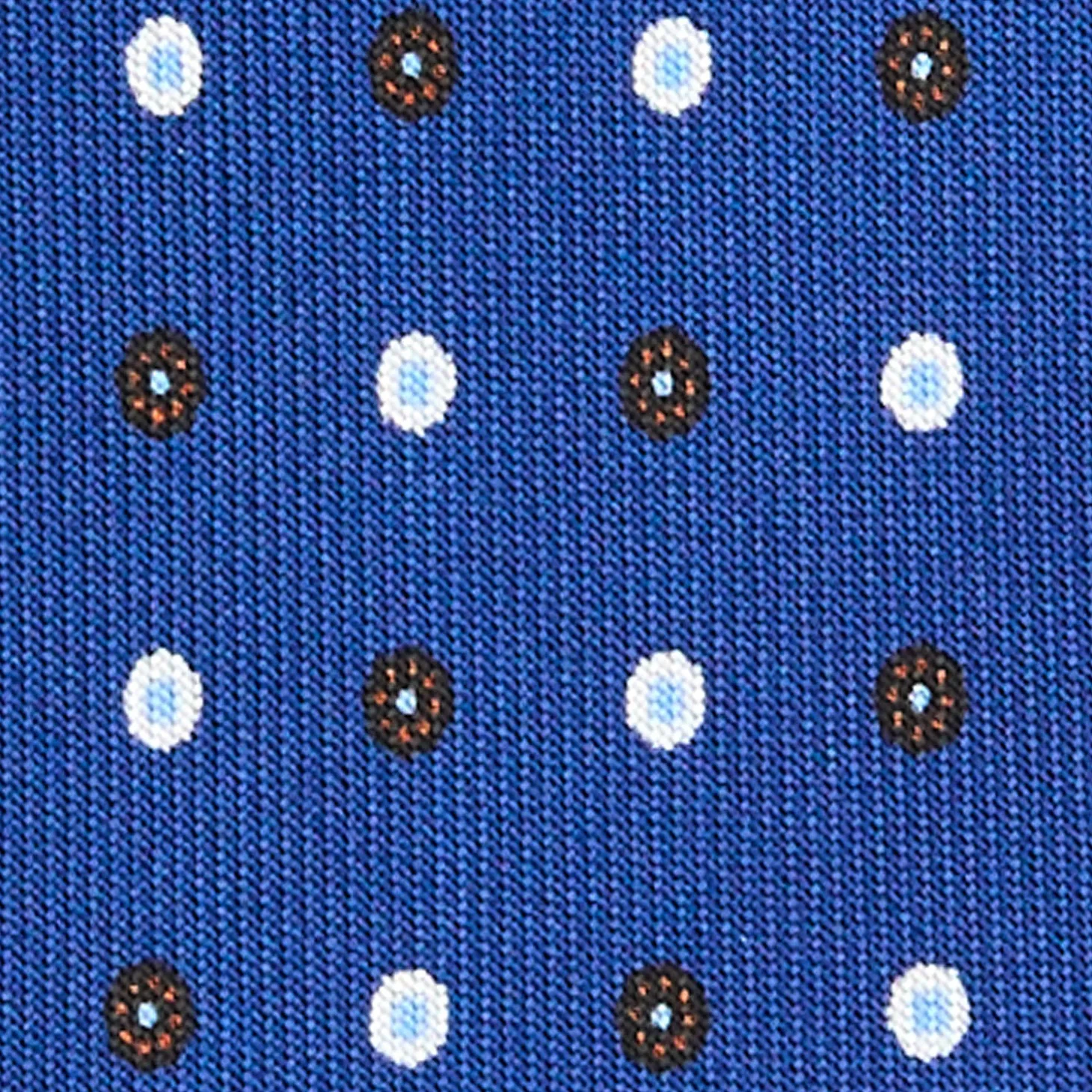 CRAVATTA SARTORIALE 5 PIEGHE IN SETA BLUMicrofantasia fiore