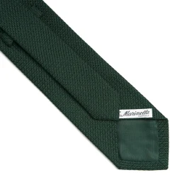 CRAVATTA SARTORIALE VERDE SCURO In garza di seta