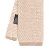 CRAVATTA TRICOT IN CASHMERE BEIGE Tinta unita