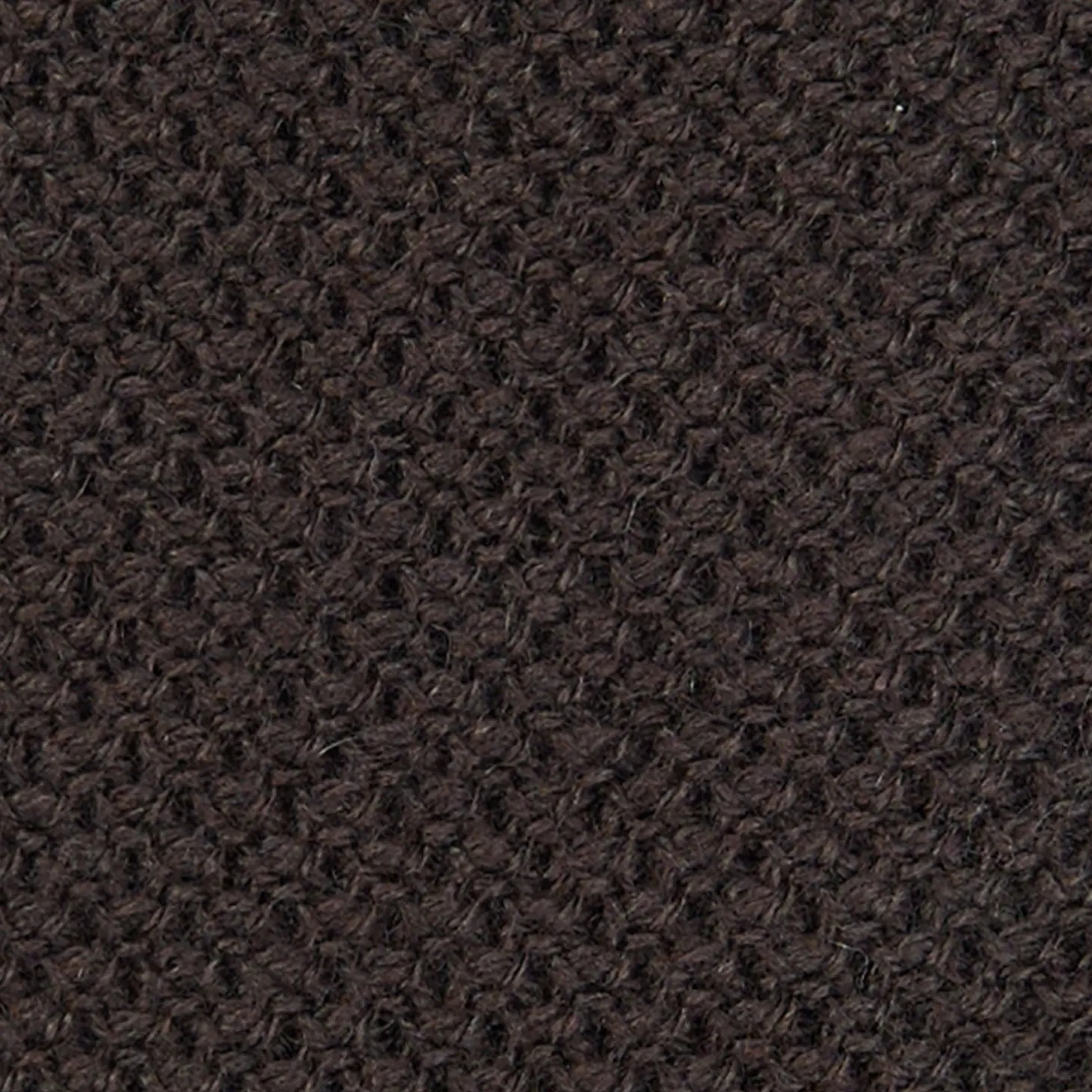 CRAVATTA TRICOT IN CASHMERE MARRONE SCURO Tinta unita