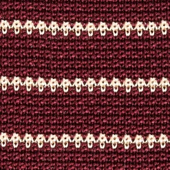 CRAVATTA TRICOT IN SETA BORDEAUX Rigata