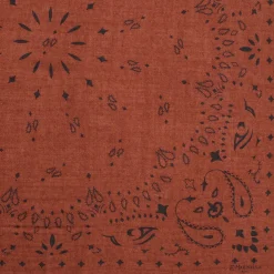 FOULARD IN LANA, CASHMERE E SETA 65 MARRONE Paisley